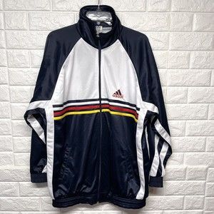 Vintage Adidas Full Sleeve Zipper Athletic Track Jacket  Embroidered Logo Men XL